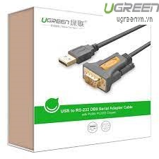 Cáp USB to Com dài 2m chính hãng Ugreen 20222 Cao cấp